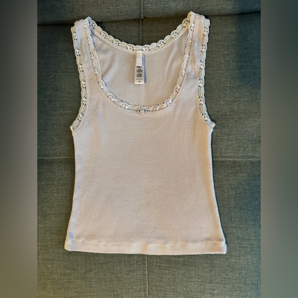 Skims lace Pointelle tank